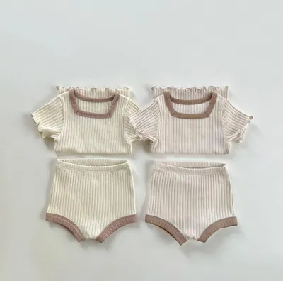 Baby Summer Short Sleeve Shorts Suit