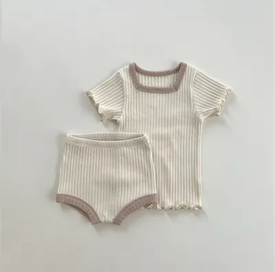 Baby Summer Short Sleeve Shorts Suit