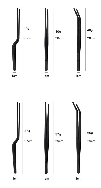 Stainless Steel Barbecue Tongs Outdoor Retro Long-handle Clip Fried Steak Anti-scald Restaurant Kitchen Plate Holder