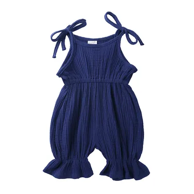 Summer Baby Cotton And Linen Jumpsuit