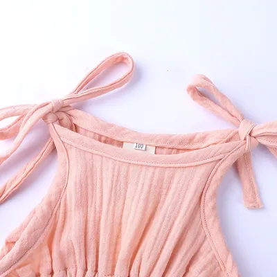 Summer Baby Cotton And Linen Jumpsuit