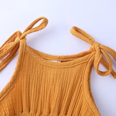 Summer Baby Cotton And Linen Jumpsuit