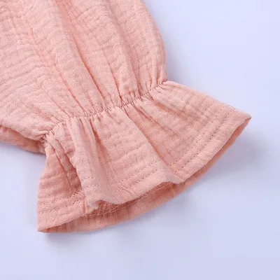 Summer Baby Cotton And Linen Jumpsuit