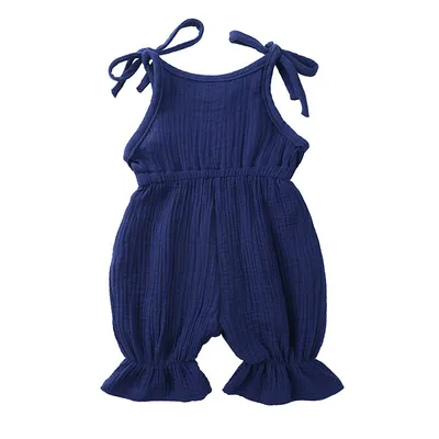 Summer Baby Cotton And Linen Jumpsuit