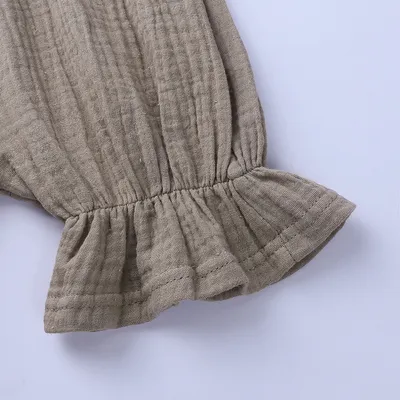 Summer Baby Cotton And Linen Jumpsuit