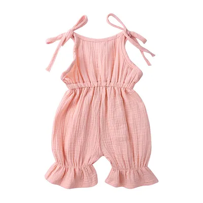 Summer Baby Cotton And Linen Jumpsuit