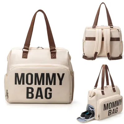 Large Capacity Multifunctional Crossbody Insulated Mummy Bag Backpack