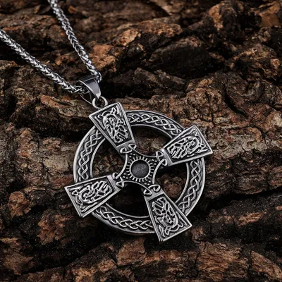 European And American Style Domineering Celtic Cross Shape Pendant Stainless Steel Pendant