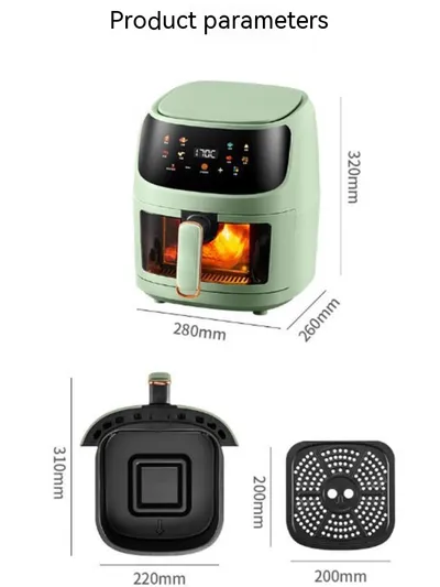 Home Intelligent Large Capacity Visual Multifunctional Air Fryer