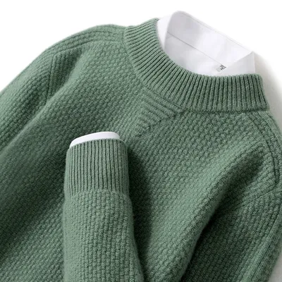 Winter Rhombus Cashmere Sweater Men
