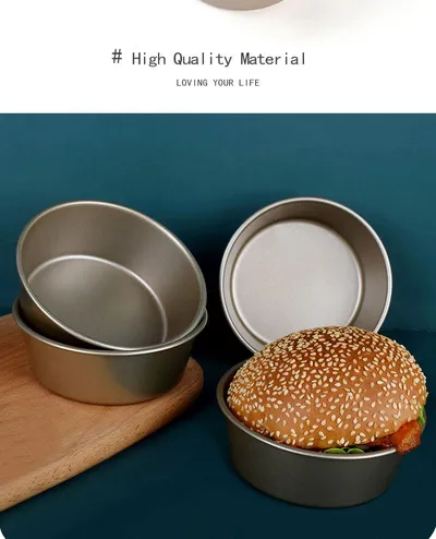 Non-stick Round Cheese Fromage Small Cake Baking Tool Hamburger Mold