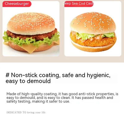 Non-stick Round Cheese Fromage Small Cake Baking Tool Hamburger Mold
