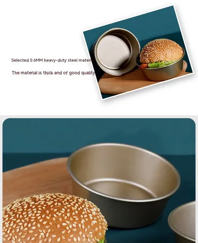 Non-stick Round Cheese Fromage Small Cake Baking Tool Hamburger Mold
