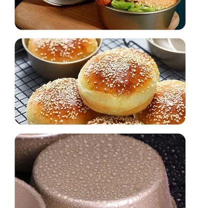Non-stick Round Cheese Fromage Small Cake Baking Tool Hamburger Mold