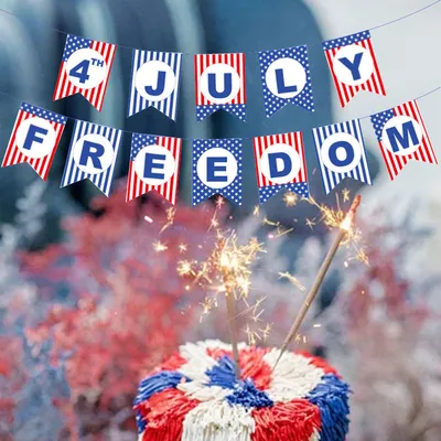 Hanging Flag Garden Banner National Day Party Decoration Supplies Venue Layout Props