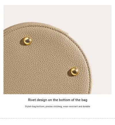 Genuine Leather Advanced Texture Bucket Bags Women