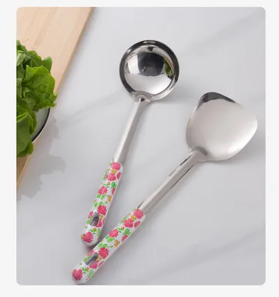 Stainless Steel Spatula And Soup Spoon Kitchen Utensils