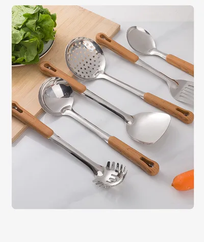 Stainless Steel Spatula And Soup Spoon Kitchen Utensils