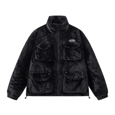 Winter Thick Quilted Polar Fleece Cotton Coat Jacket