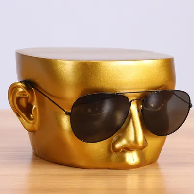 Mannequin Head Glasses Frame Resin Craft Ornament