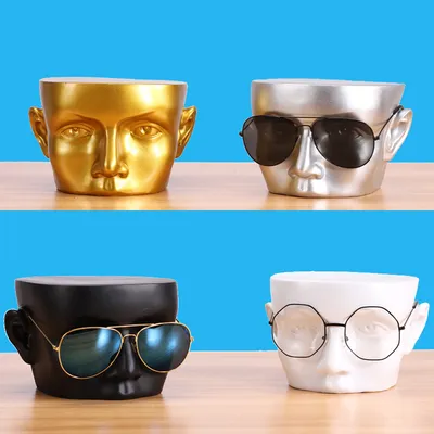Mannequin Head Glasses Frame Resin Craft Ornament