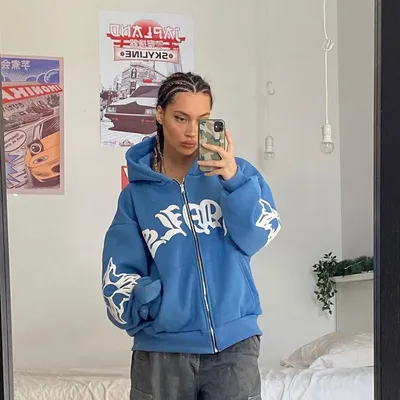 Women's Street Hoodie Zipper Sweater