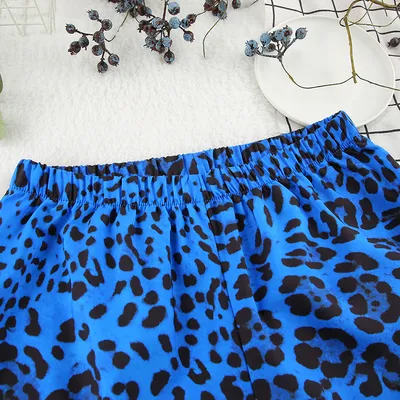 Fashion Leopard Print Pajamas Suit Women