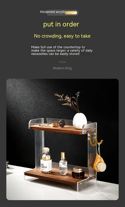 Bathroom Countertop Commodity Shelf Acrylic Storage Rack