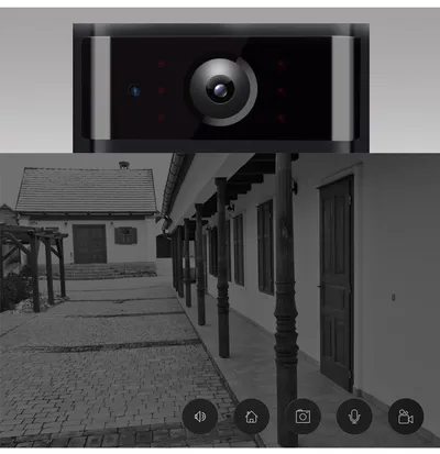 Marlboze 720P WIFI Visual Doorbell Wireless Intercom Doorbell PIR Motion Detection Night View SD card Video Smart Doorbell Ring