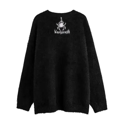 Spider Web Jacquard Sweater For Men