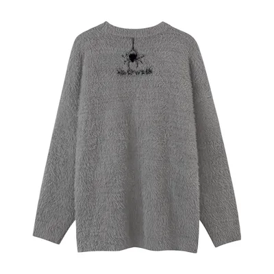 Spider Web Jacquard Sweater For Men