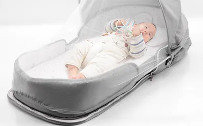 Newborn Baby Crib Foldable And Portable Mobile Backpack