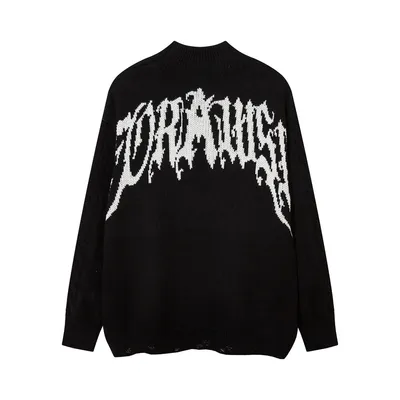 Letter Jacquard Sweater For Men