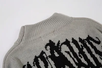 Letter Jacquard Sweater For Men