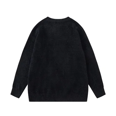Kitten Round Neck Sweater Men