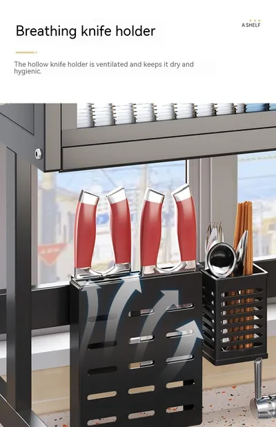 Kitchen Sink Storage Stand Surface Washed Bowl And Chopstick Rack Storage Household Drain Basket Rack