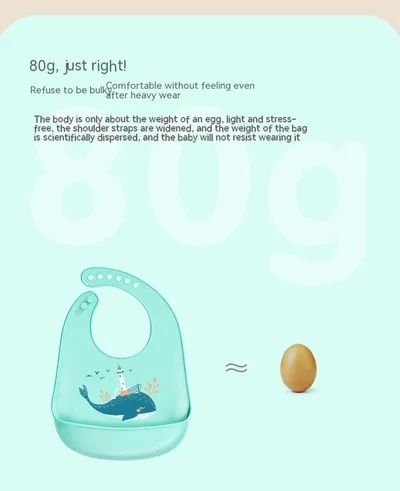 Baby Anti Dirt And Waterproof Food Grade Silicone Mouthwash