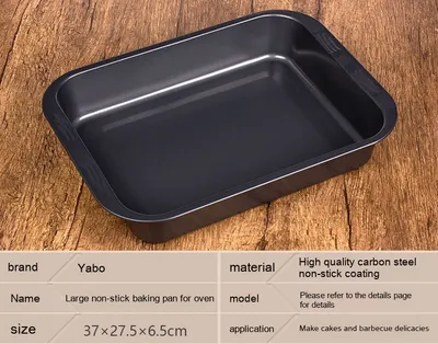 Deep Rectangular Non-stick Bakeware With Rack Non-stick Grilled Fish Pizza Baking