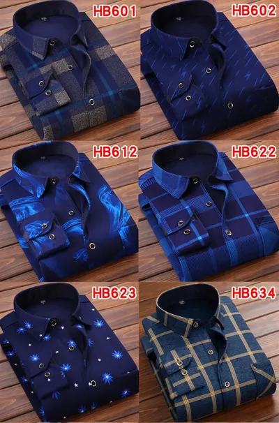 Men's Thermal Thickened Fleece Plaid Shirt