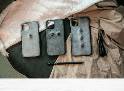 Vintage Distressed Leather Leather Phone Case