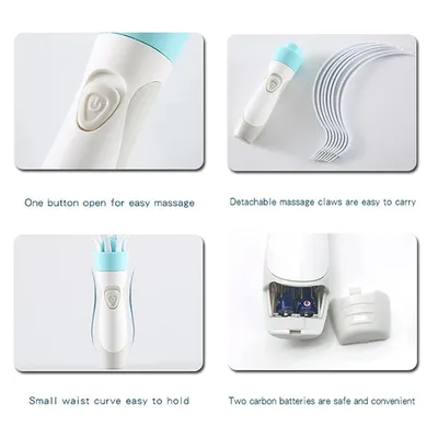 Head Massager Scalp Vibration Massage Eight Claw Electric Household Massager Head Masager Body Care