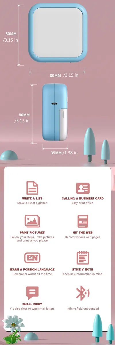 Student Mini Thermal Label Printer