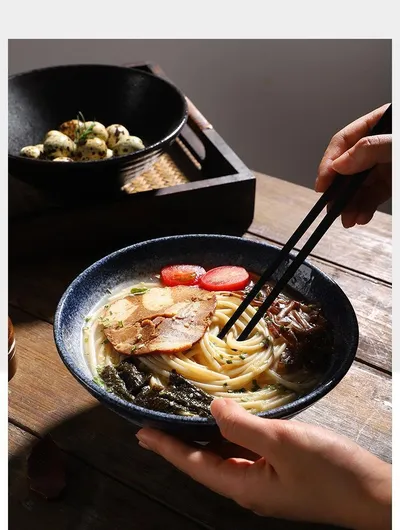 Japanese Style Ceramic Bowl Household Large Ramen Creative Tableware