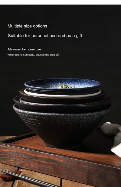 Japanese Style Ceramic Bowl Household Large Ramen Creative Tableware
