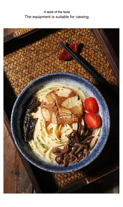 Japanese Style Ceramic Bowl Household Large Ramen Creative Tableware