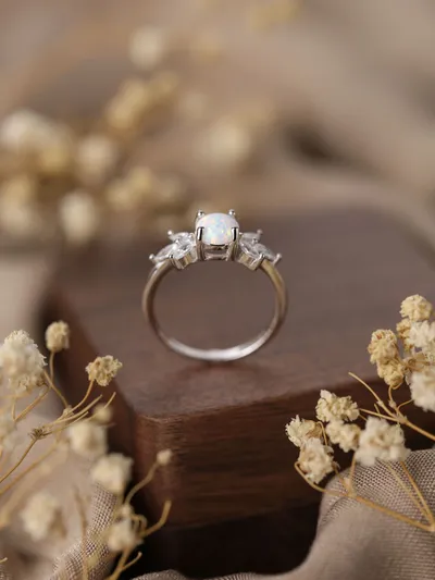 Fashion Personalized Opal Ring For Women