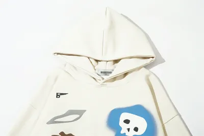 Fashion Cartoon Printed Hoodie Men