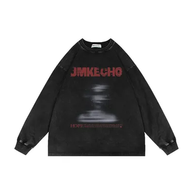 Fashion Printed Loose Sweatshirt Men