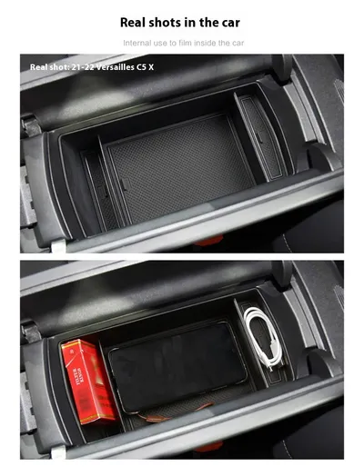 Automobile Armrest Box Cover Storage Box Interior Decoration