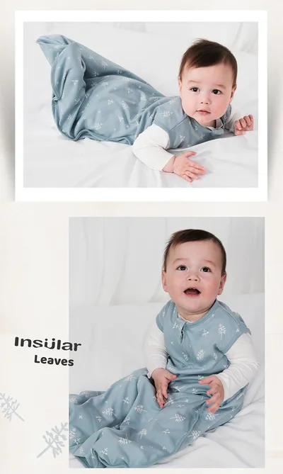 Newborn Cotton Sleeping Bag Baby Sleeveless Pajamas Combed Cotton